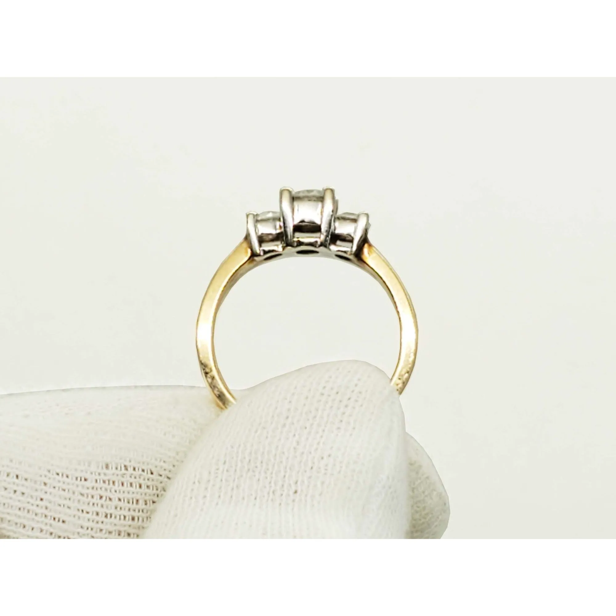 0.75 ctw Natural Diamond 3-Stone Style Band Ring 14k Gold Size 7