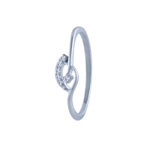 14k (585) White Gold And Diamond Ring For Women