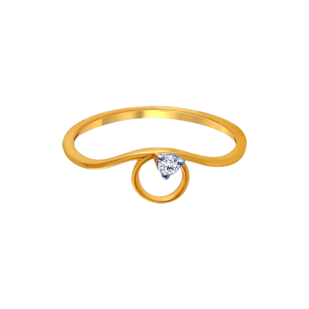 14k Gold Rings From Online Exclusive With Gemmed Loop
