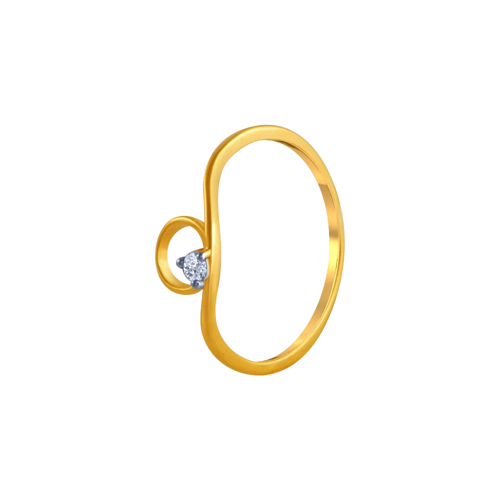 14k Gold Rings From Online Exclusive With Gemmed Loop