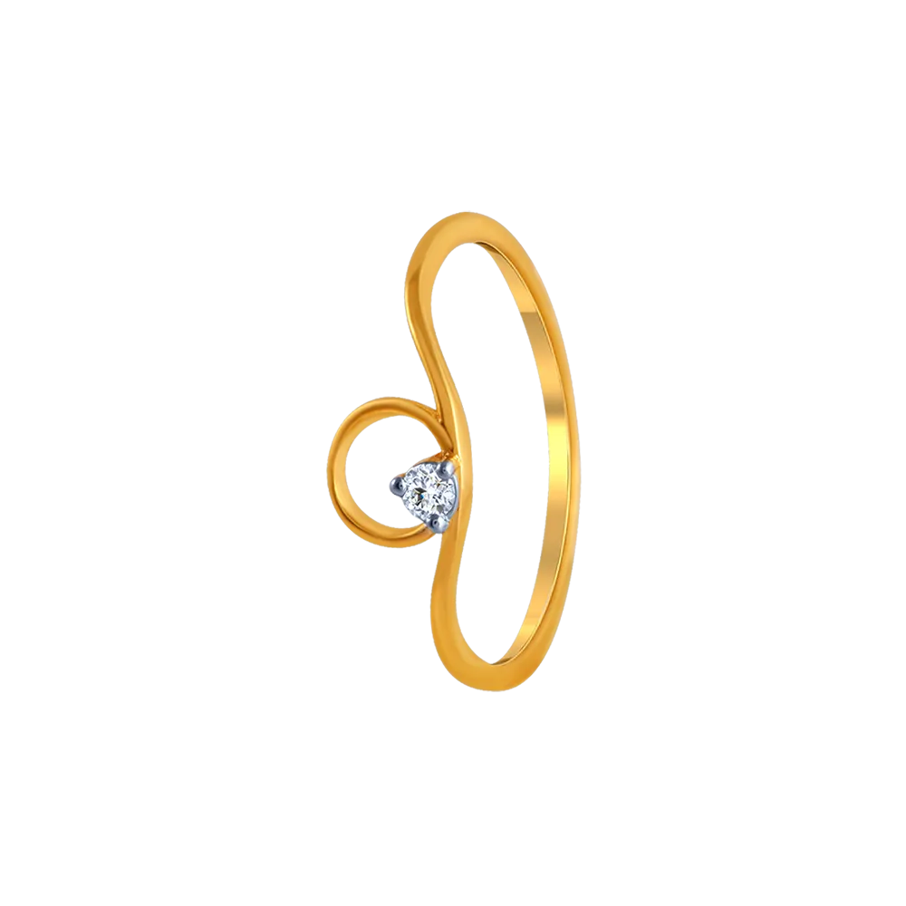 14k Gold Rings From Online Exclusive With Gemmed Loop