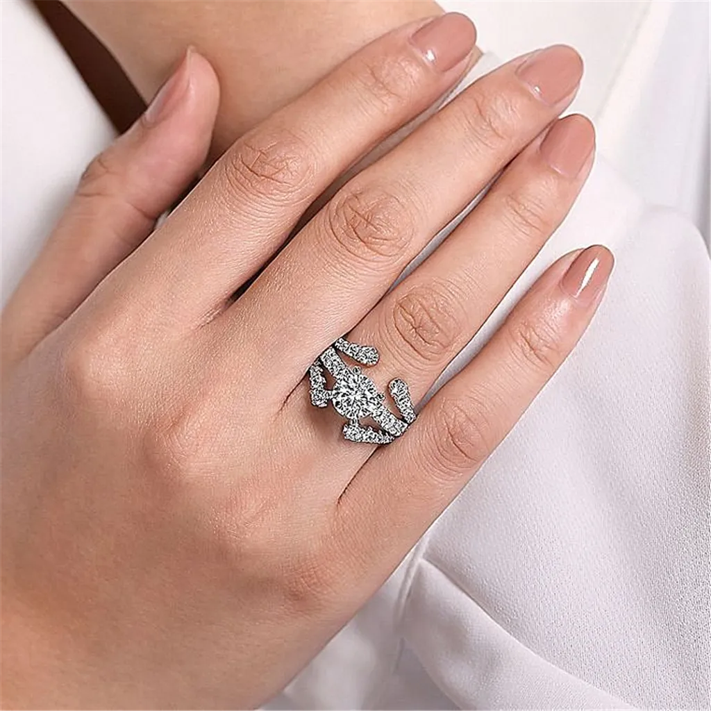 14K White Gold Diamond Ring Enhancer