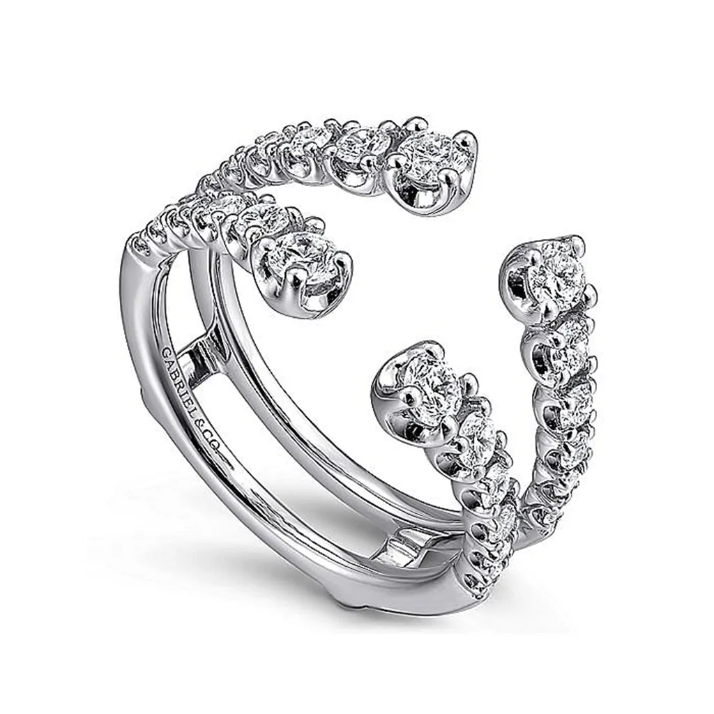 14K White Gold Diamond Ring Enhancer