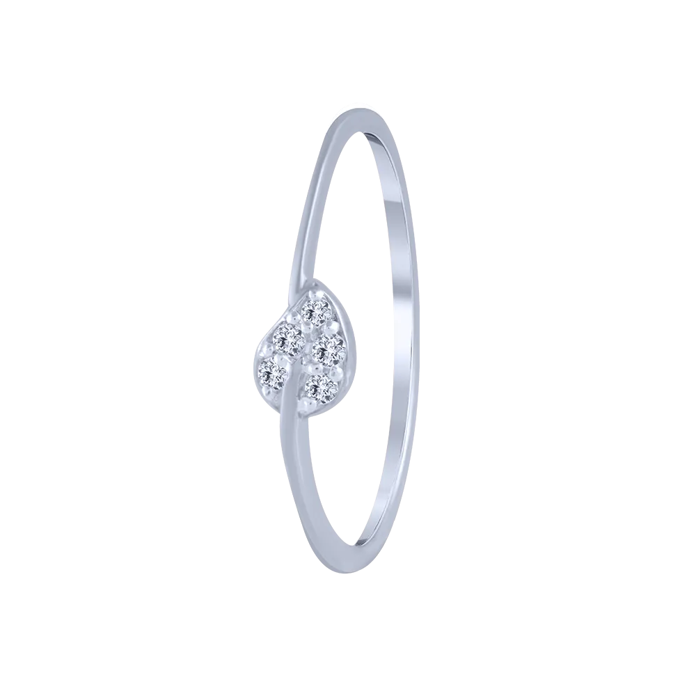 14KT (585) White Gold And Diamond Ring For Women