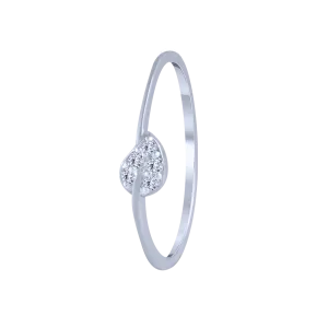 14KT (585) White Gold And Diamond Ring For Women