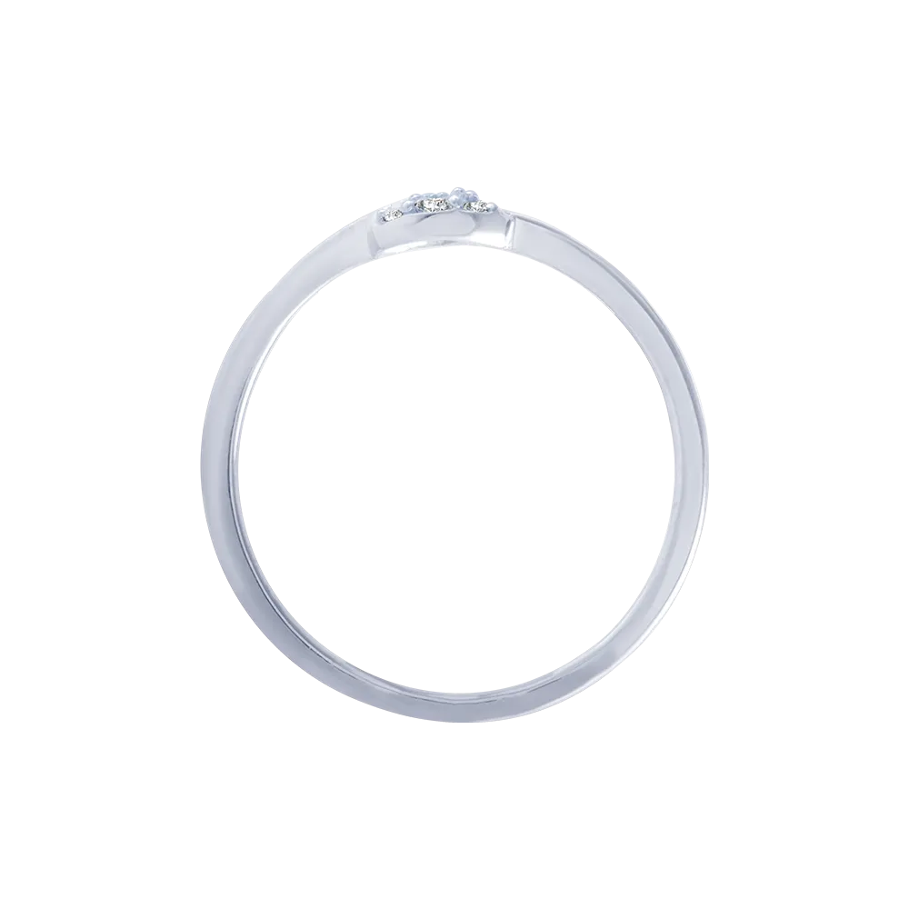 14KT (585) White Gold And Diamond Ring For Women