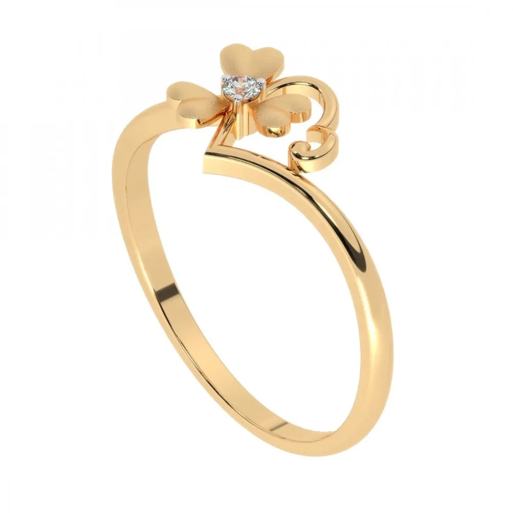 14KT (585) Yellow Gold Ring For Women