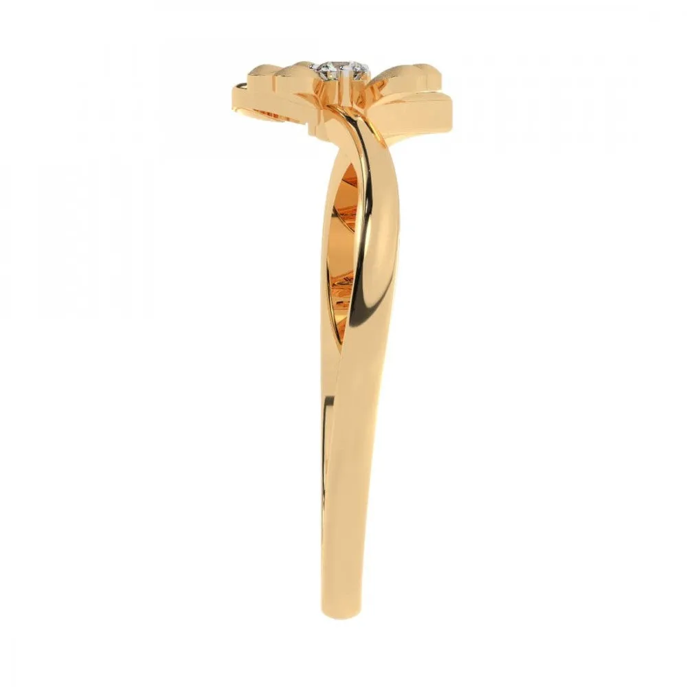 14KT (585) Yellow Gold Ring For Women