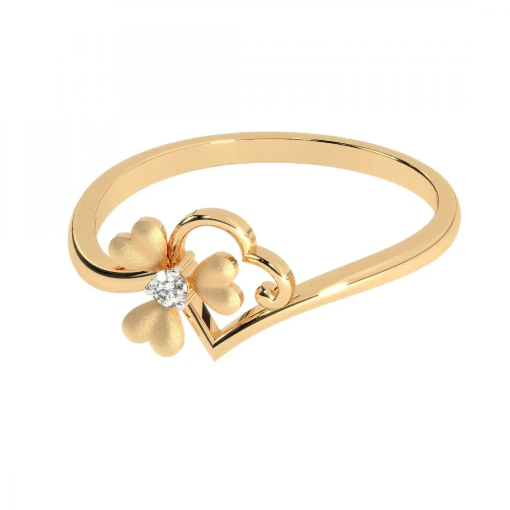 14KT (585) Yellow Gold Ring For Women
