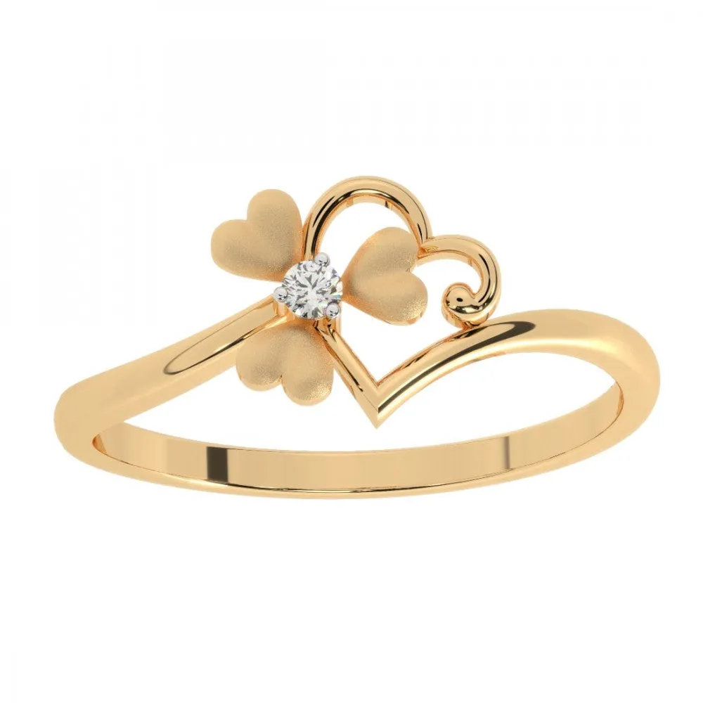 14KT (585) Yellow Gold Ring For Women