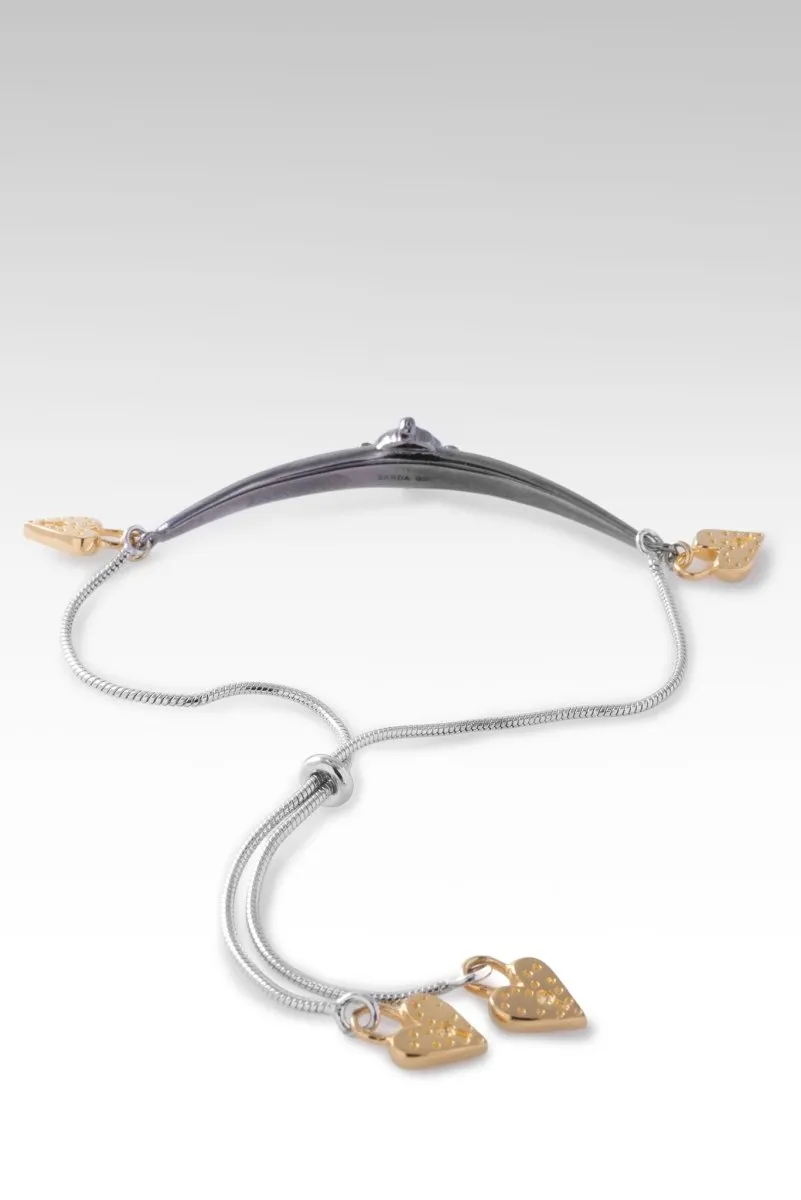 18K Gold Love So Sweet Bracelet? in White Zircon