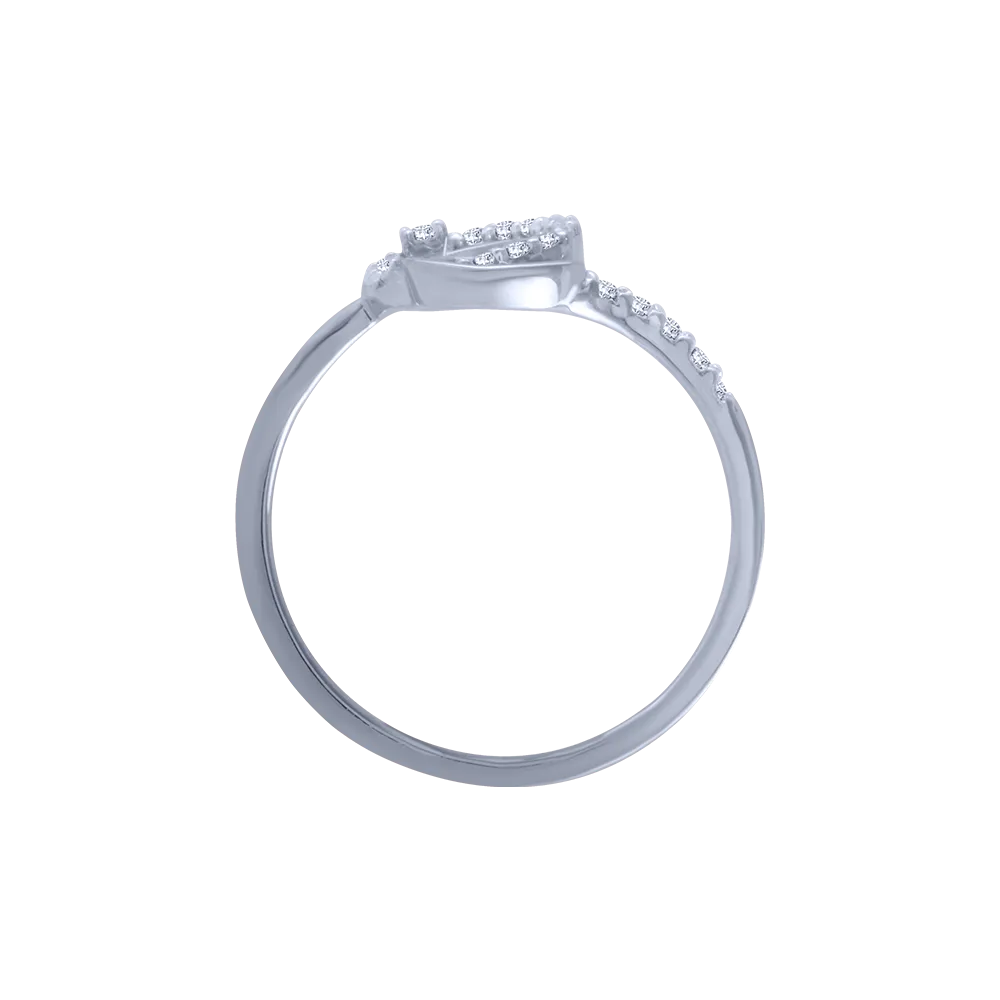 18KT (750) White Gold And Diamond Ring For Women