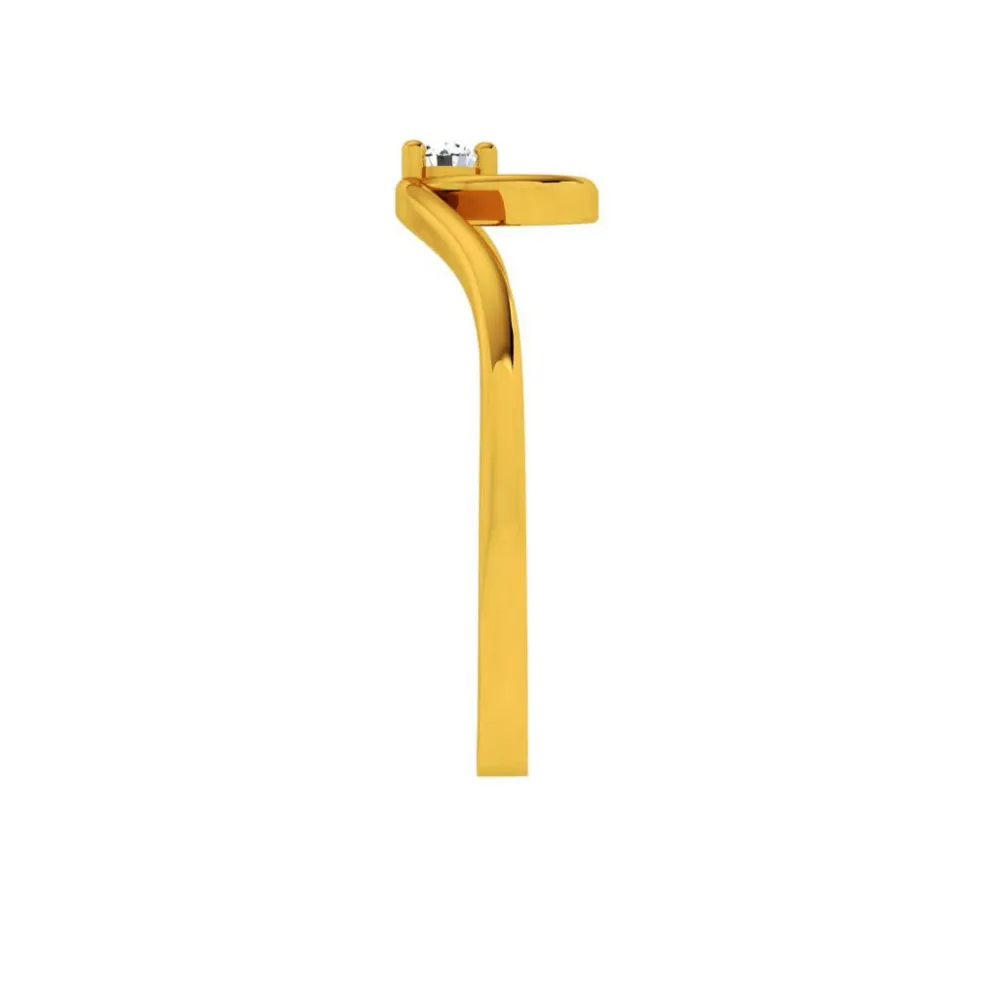18KT (750) Yellow Gold And Diamond Ring For Women