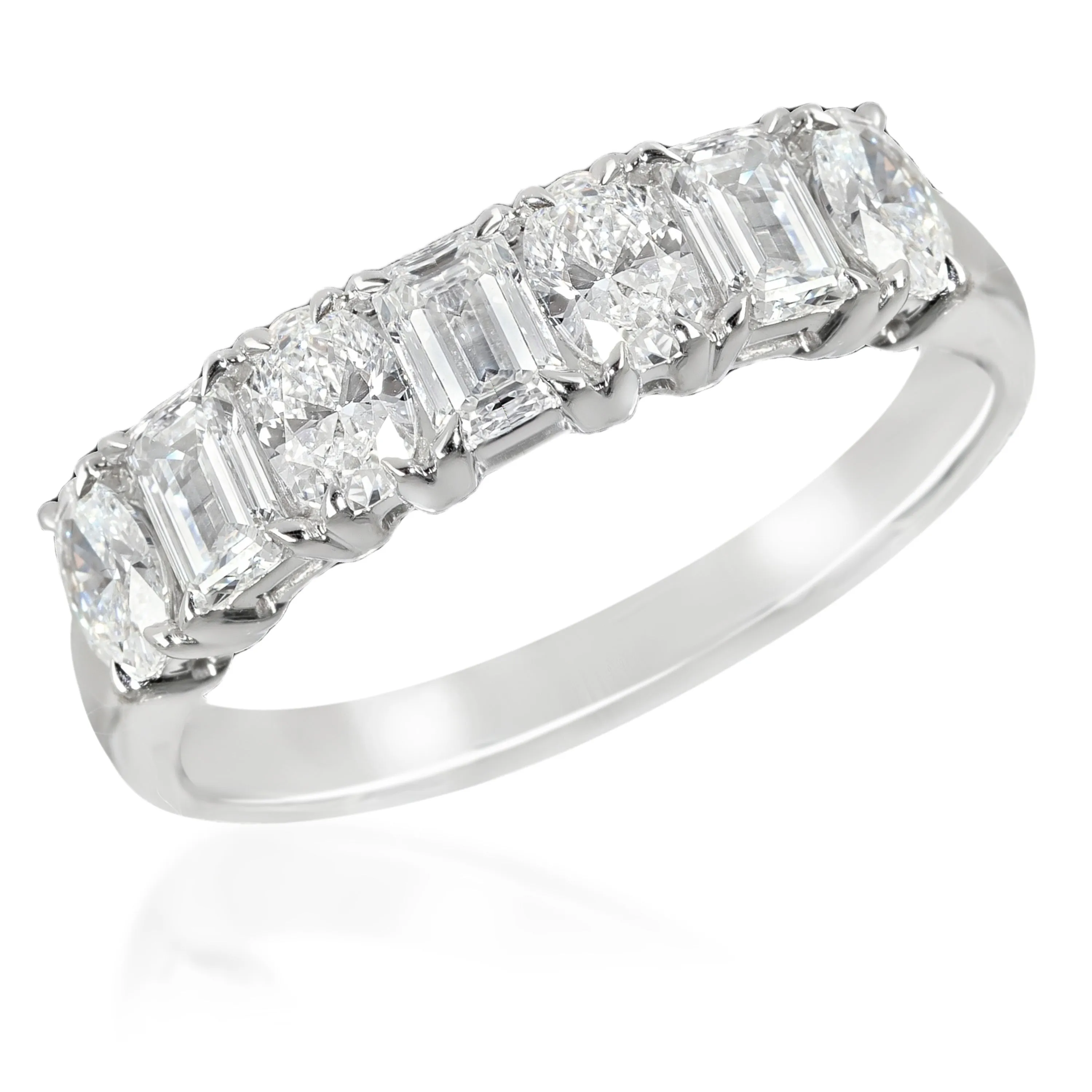 1.99 ctw White Gold Lab-Grown Diamond Wedding Band