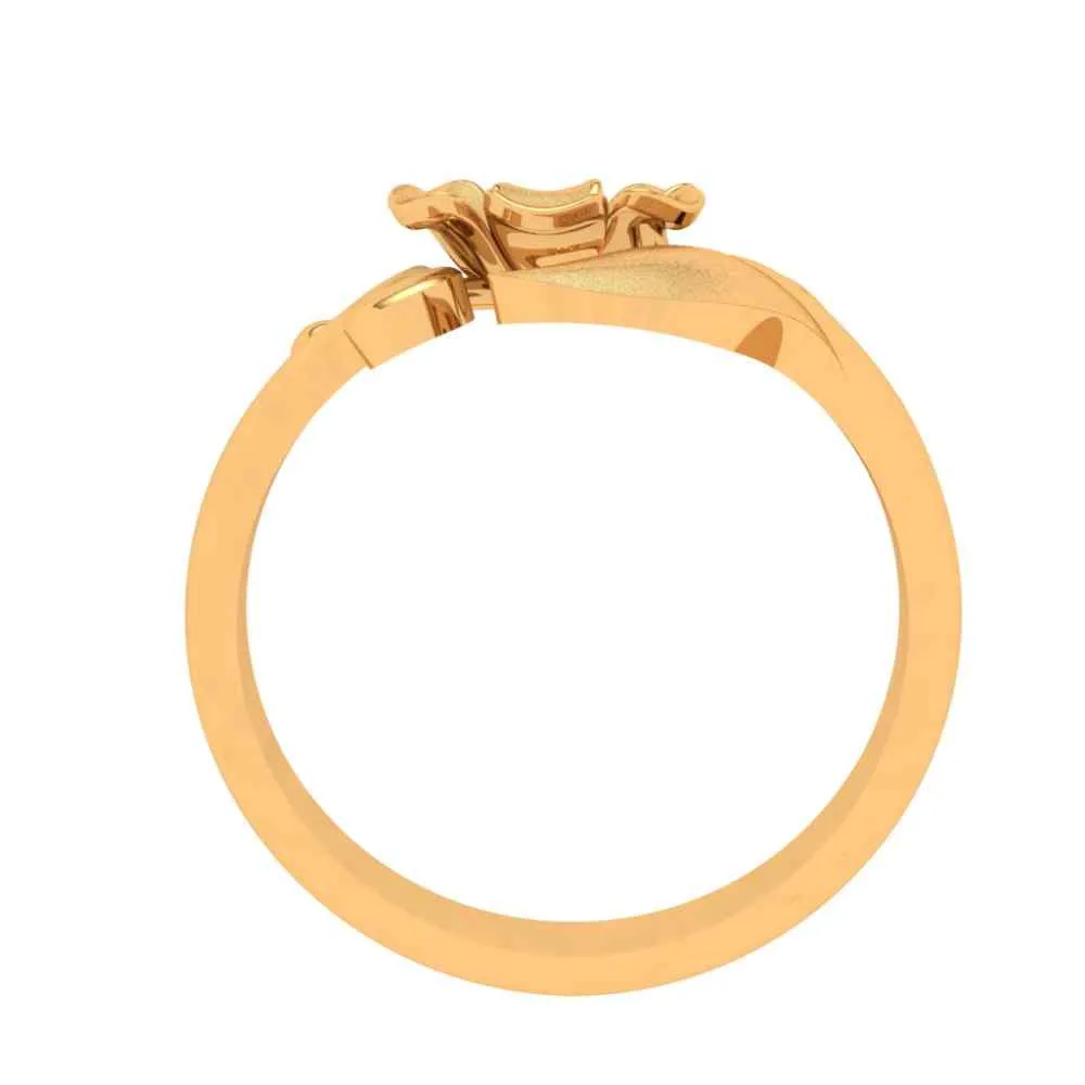 22k Floral Themed Gold Rings Design For Women