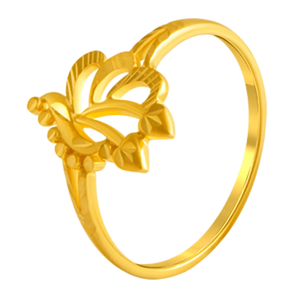22KT Yellow Gold Ring For Women