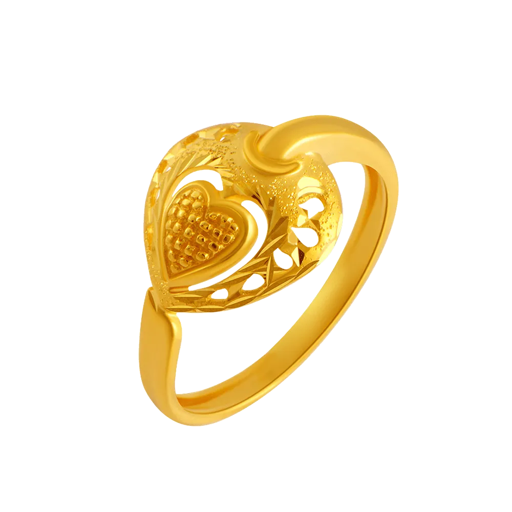 22KT Yellow Gold Ring For Women