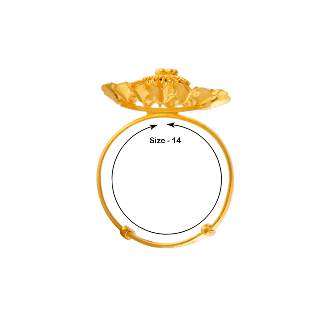 22KT Yellow Gold Ring For Women