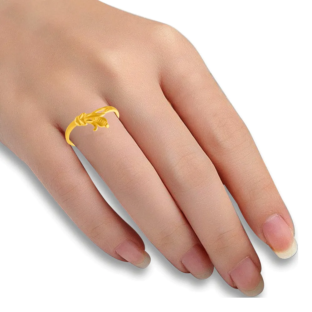 22KT Yellow Gold Ring For Women