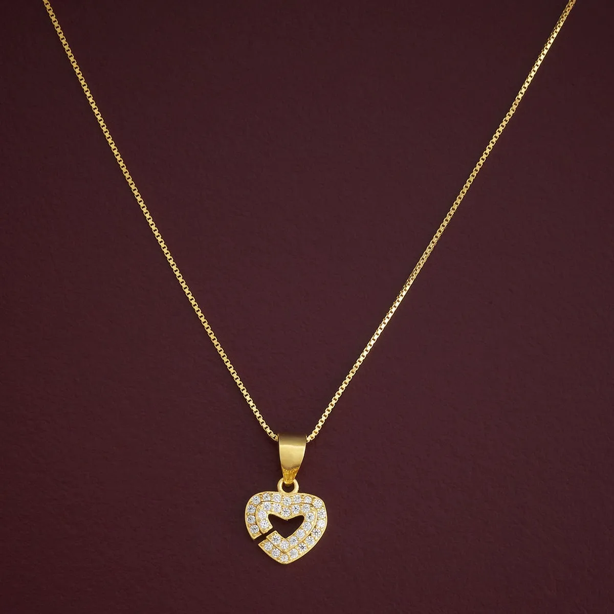 92.5 Silver Pendant with Chain and Earring Set  182935