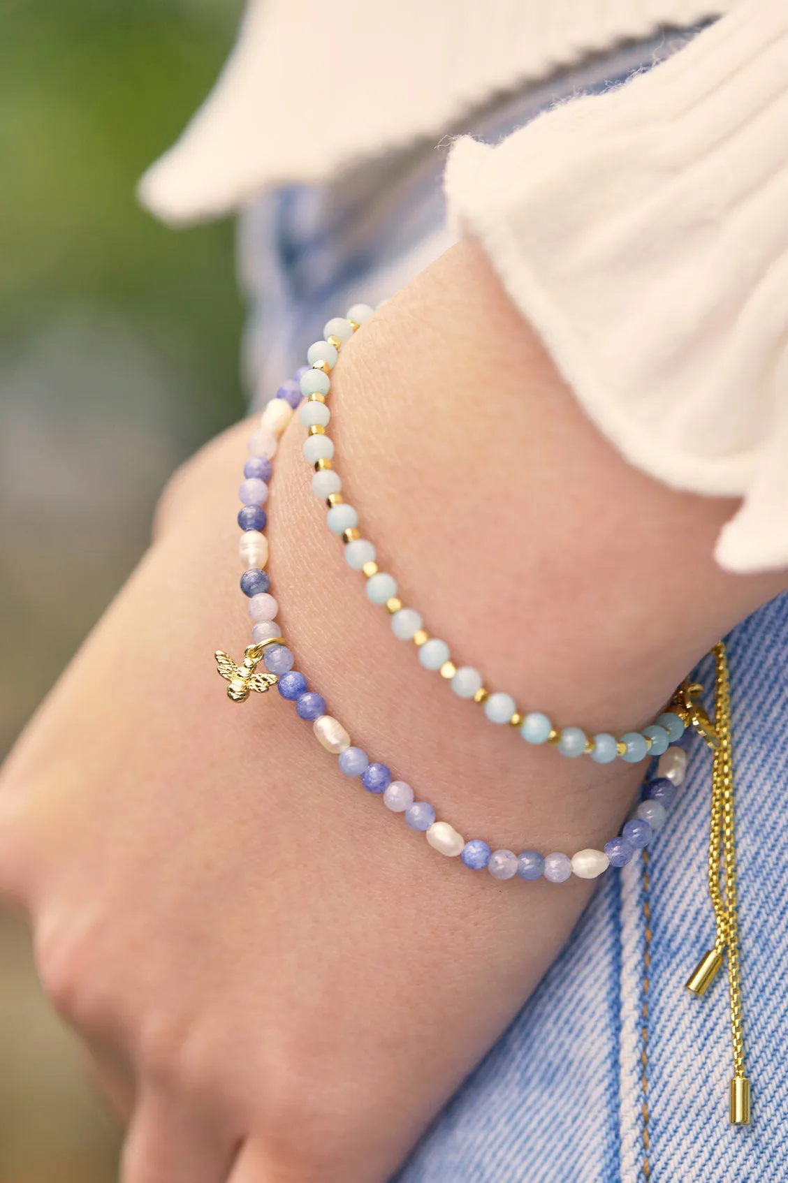 Amazonite Gemstone Amelia Bracelet