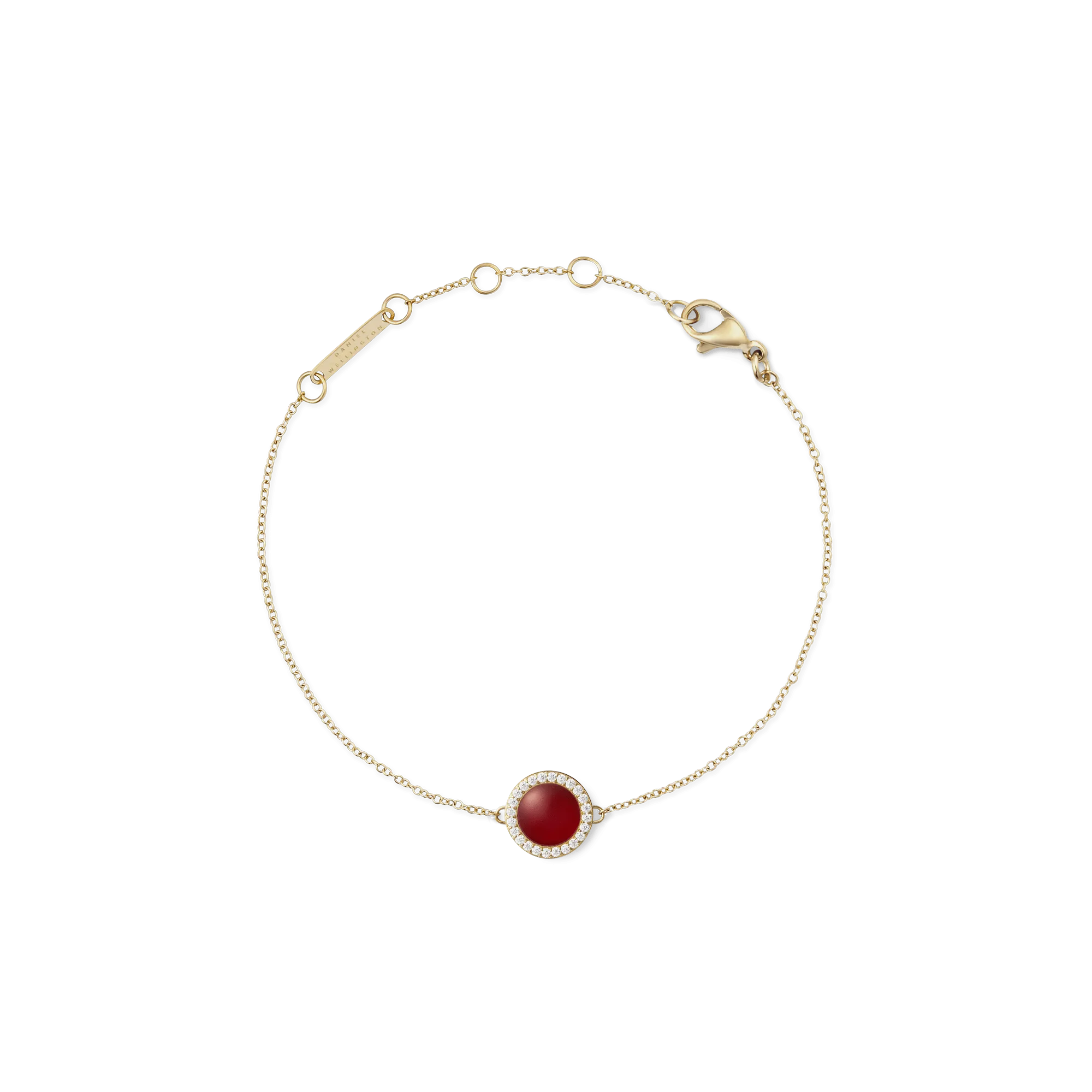 Audrey Bracelet Red Agathe Gold