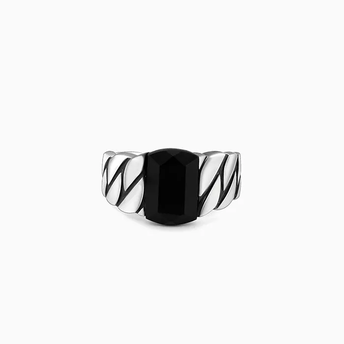 Black Rhodium Impeccable Ring For Him