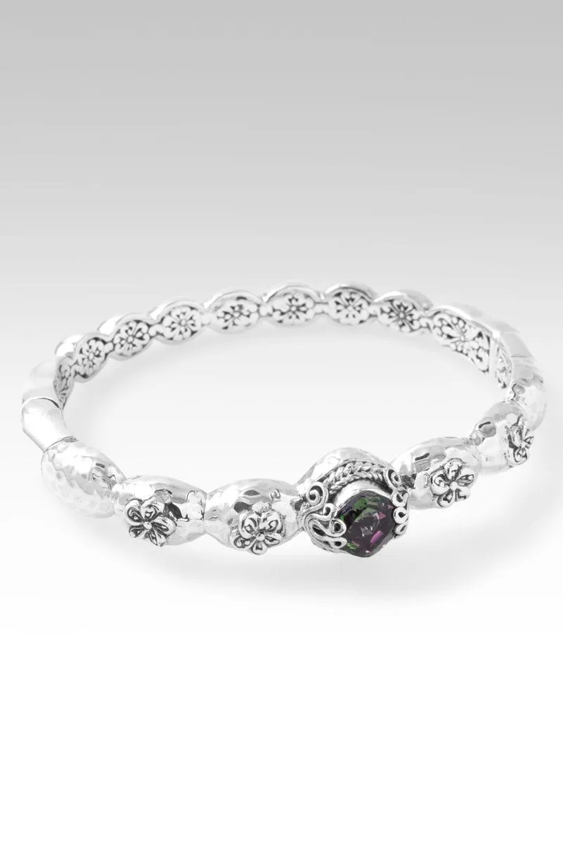 Blooming Joy Bangle? in Chrome Chameleon? Mystic Quartz