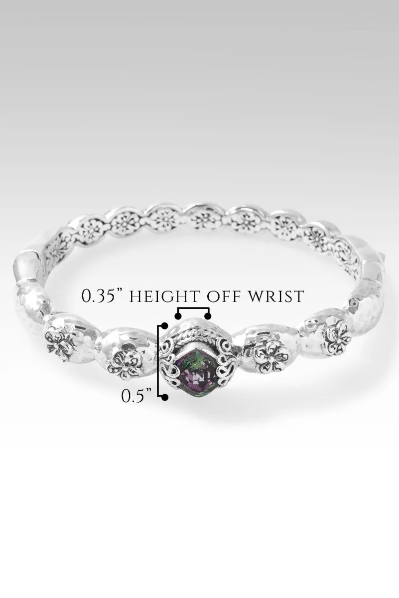 Blooming Joy Bangle? in Chrome Chameleon? Mystic Quartz