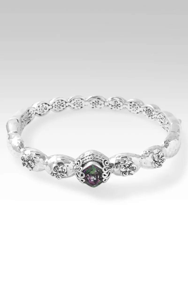 Blooming Joy Bangle? in Chrome Chameleon? Mystic Quartz