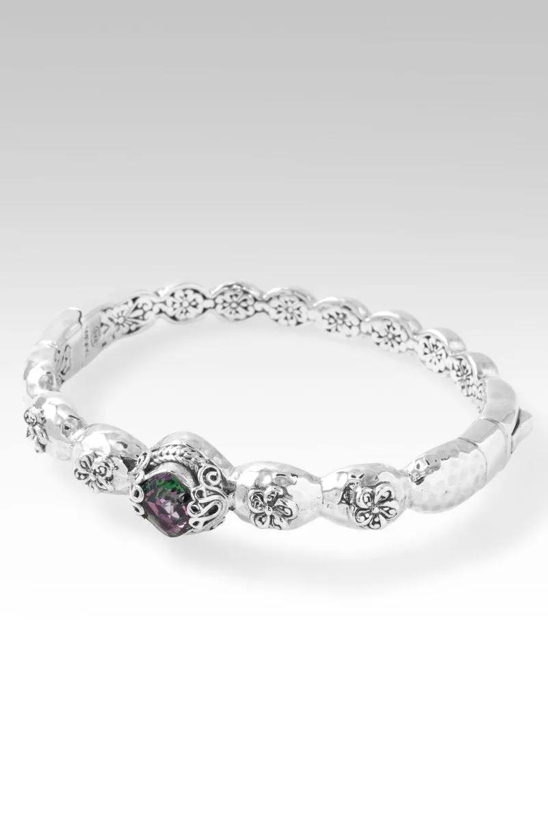 Blooming Joy Bangle? in Chrome Chameleon? Mystic Quartz