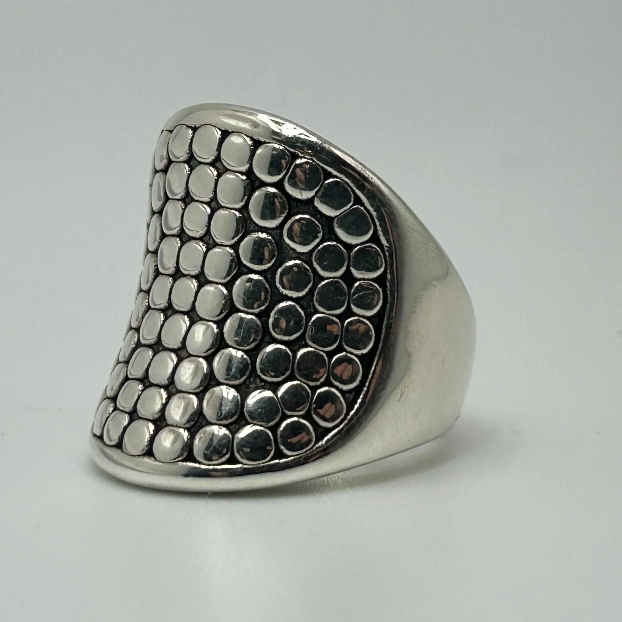 Bohemian Thai 925 Sterling Silver Concave Ring