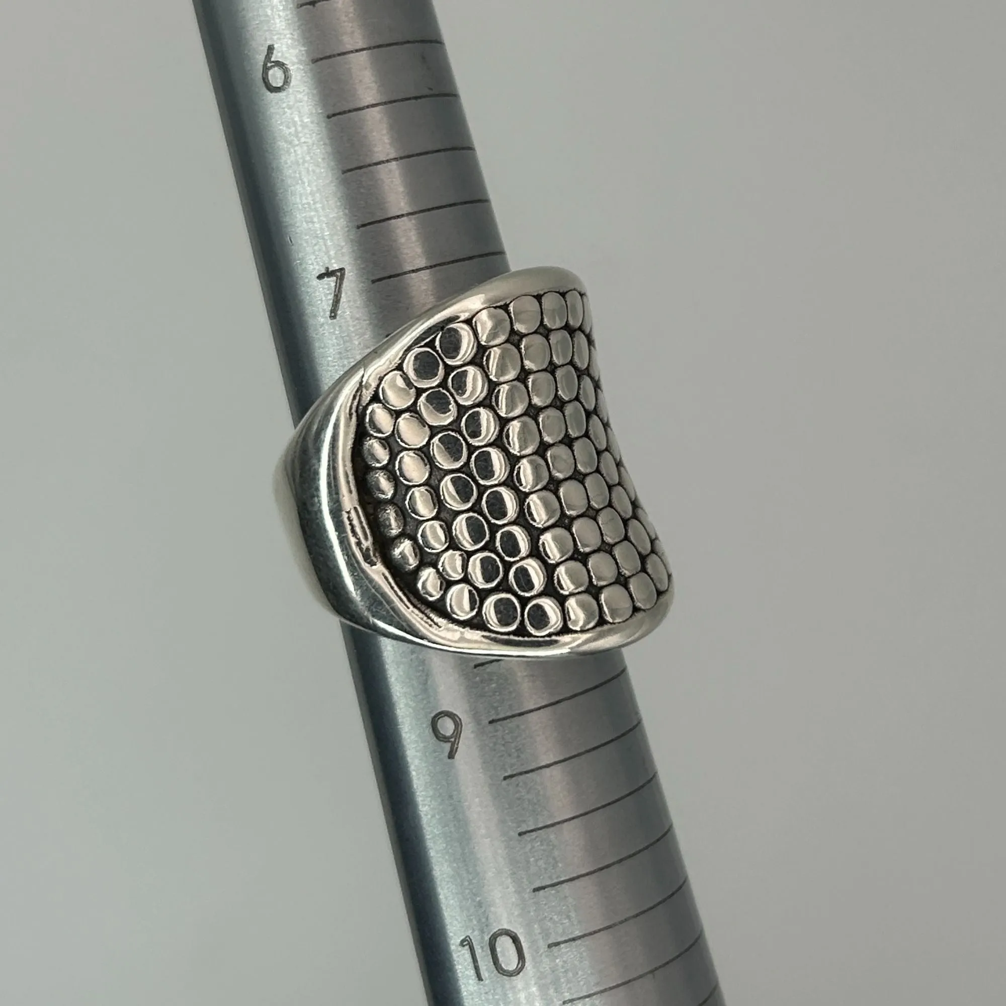 Bohemian Thai 925 Sterling Silver Concave Ring