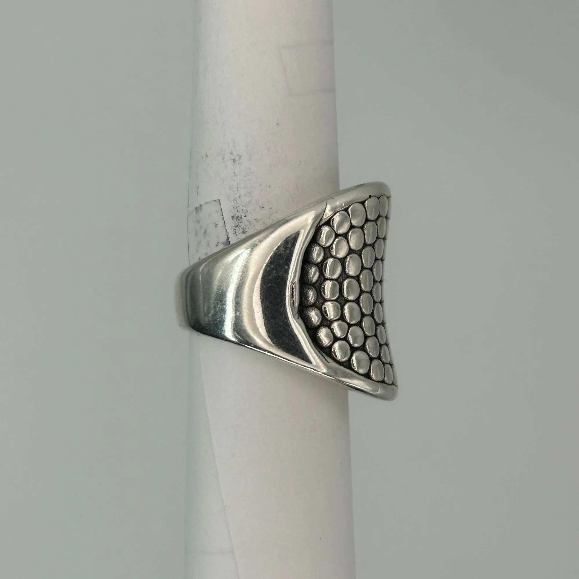 Bohemian Thai 925 Sterling Silver Concave Ring
