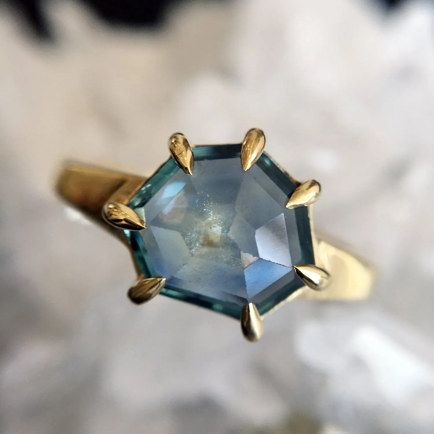 Clear Skies Sapphire Ring