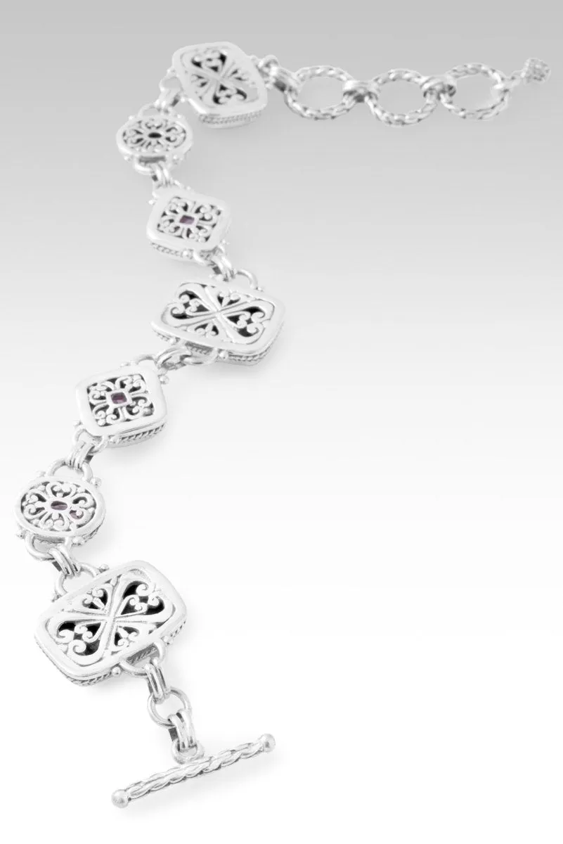 Counting Blessings Bracelet? in Purpurite, Amethyst & Plum Lab Created Sapphire