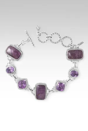 Counting Blessings Bracelet? in Purpurite, Amethyst & Plum Lab Created Sapphire