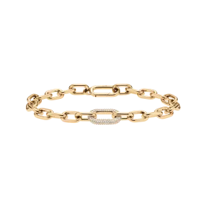 Crystal Link Bracelet Gold