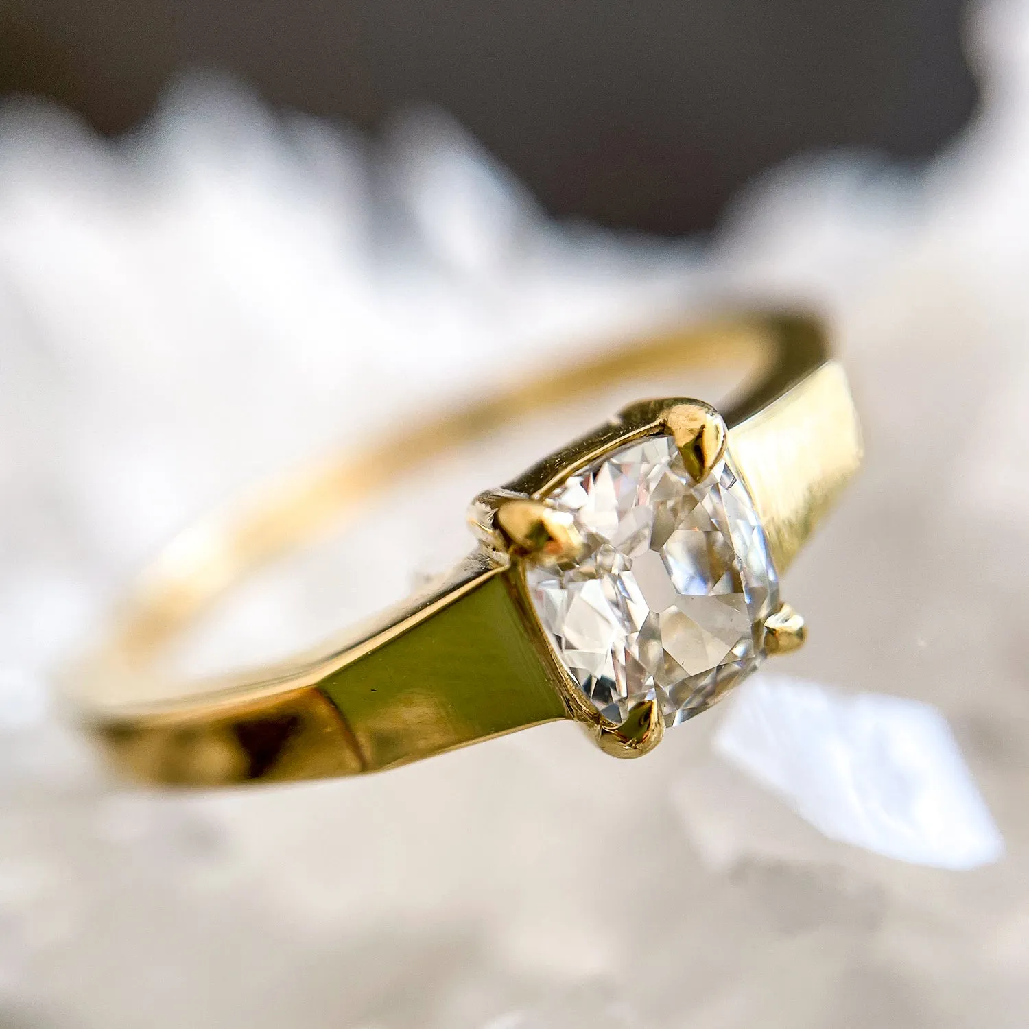 Cushion Cut Mirage Ring