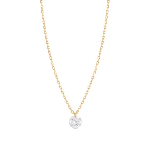 Dana?? 18K Gold Necklace w. Diamond, 0.23 ct