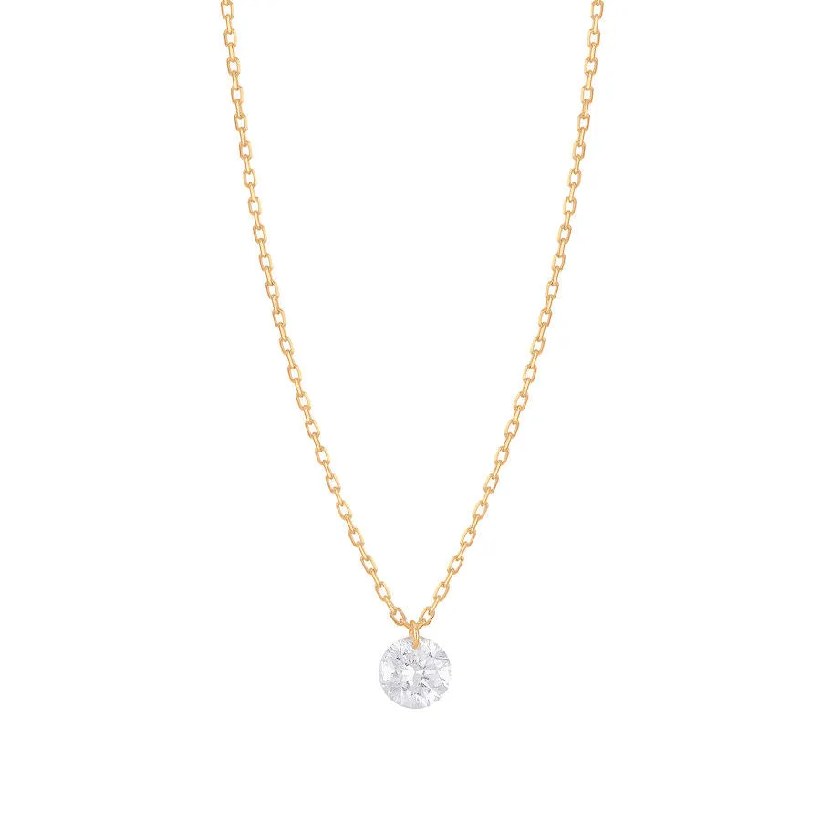Dana?? 18K Gold Necklace w. Diamond, 0.23 ct