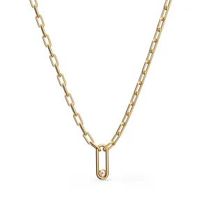 Elements N??1 18K Gold Necklace w. Diamond