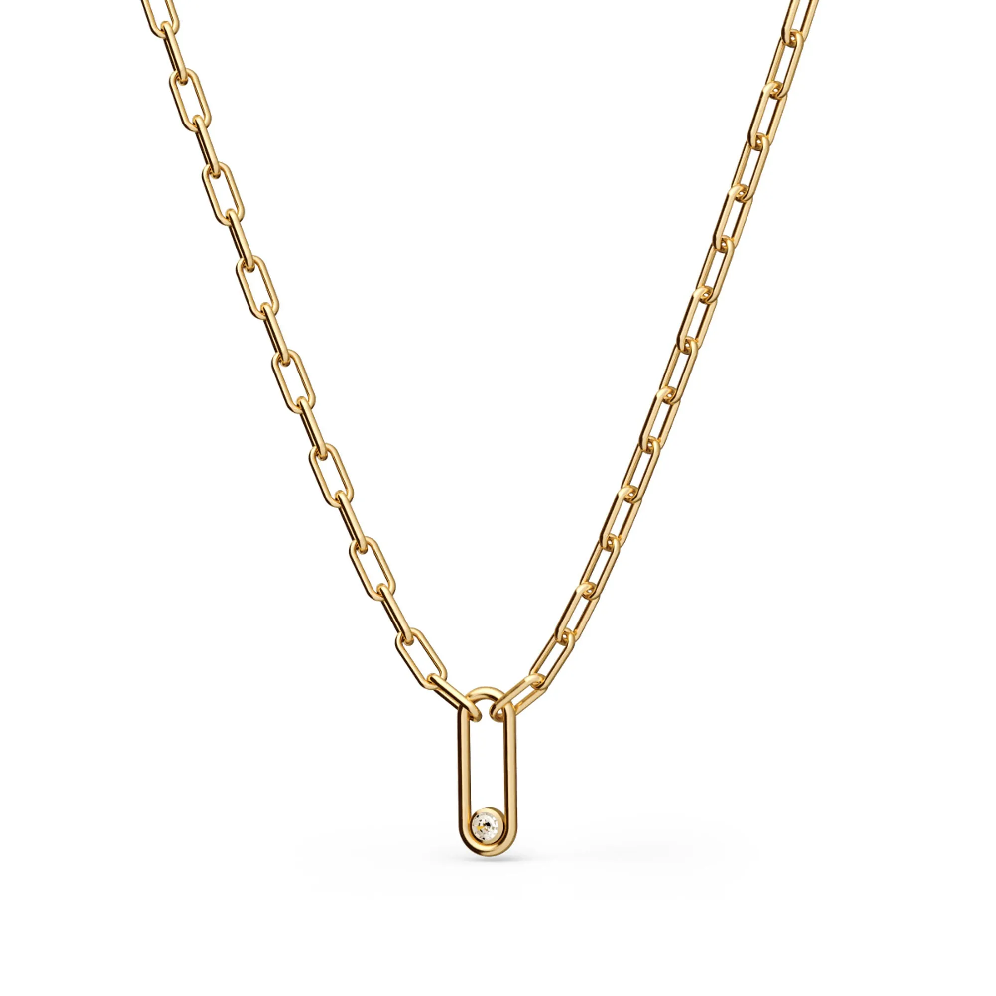 Elements N??1 18K Gold Necklace w. Diamond
