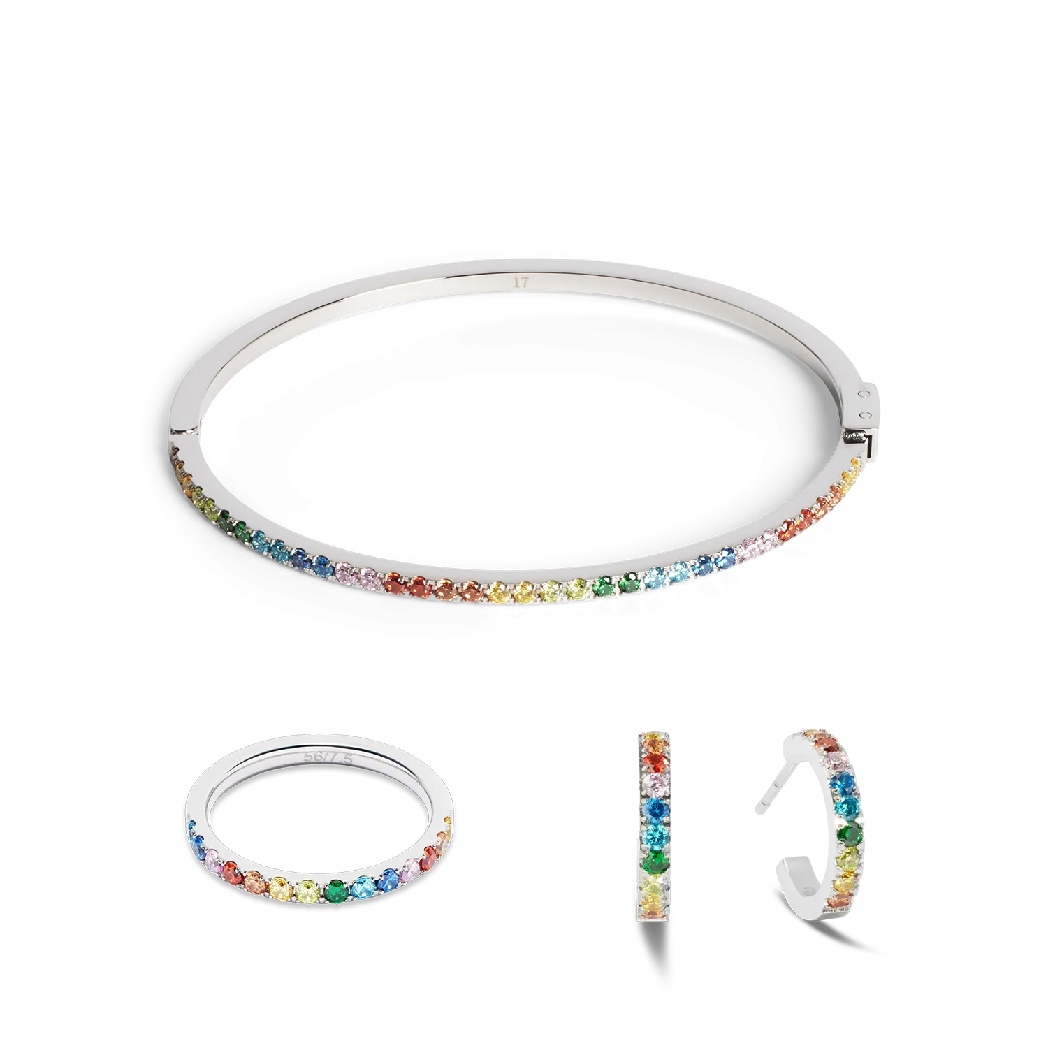 Eternal Love bangle silver-crystal