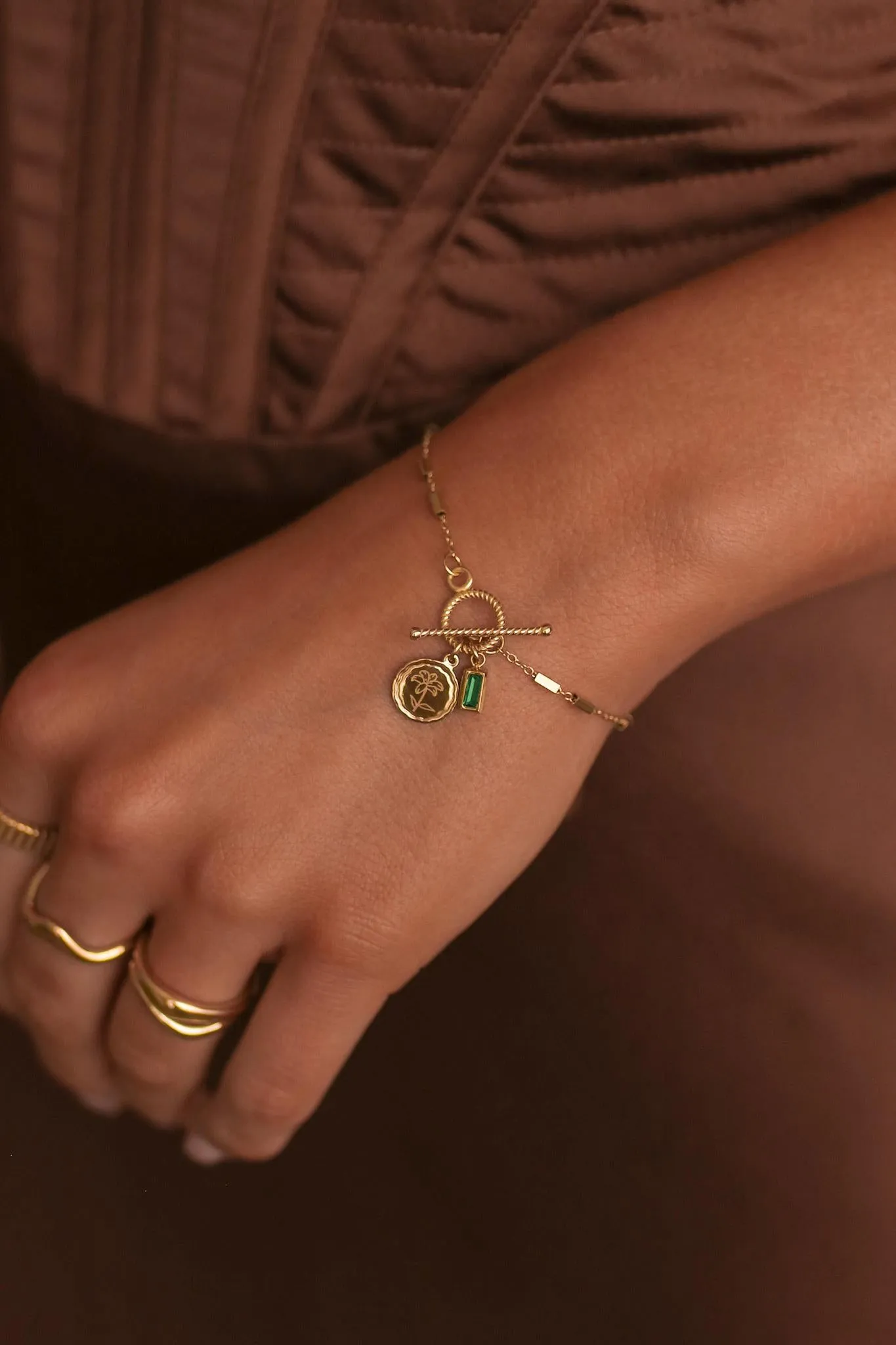 Faith - Stainless Steel Monogram Bracelet