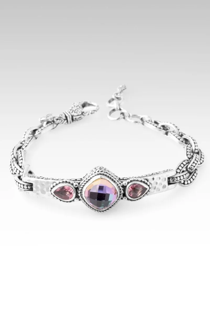 Faithful Devotion Bracelet? in Northern Lights Sky? Mystic Quartz & Pale Plum? Mystic Topaz