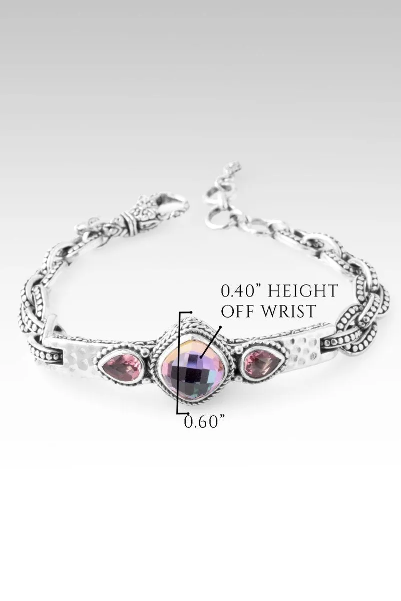 Faithful Devotion Bracelet? in Northern Lights Sky? Mystic Quartz & Pale Plum? Mystic Topaz