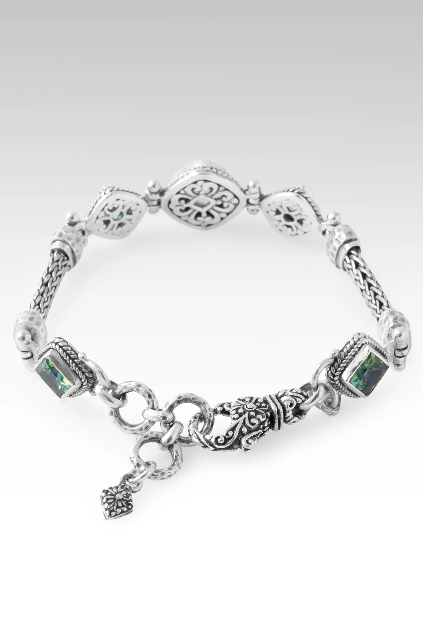 Faithful Heart Bracelet? in Odyssey Limelight? Mystic Quartz & Bali Hai? Mystic Topaz