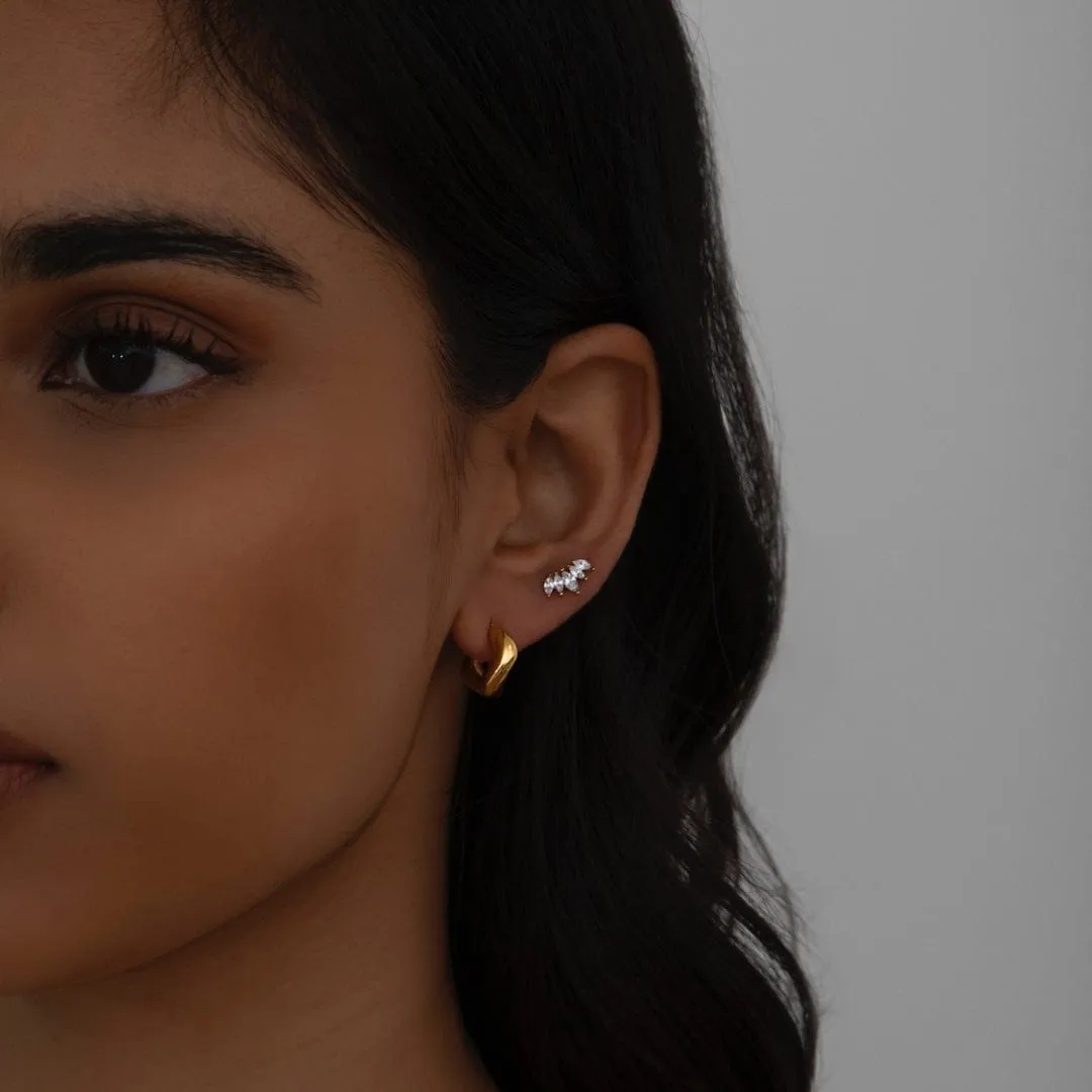 Fan Stud Earrings