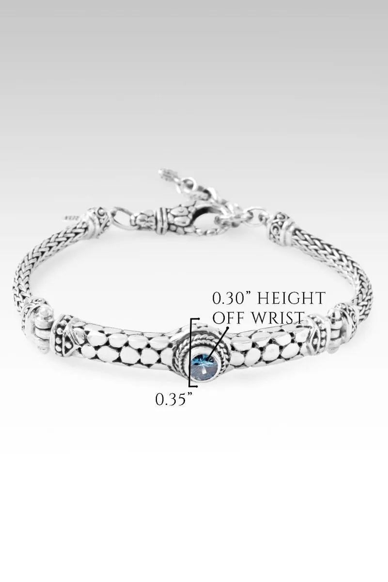 Free in Faith Bracelet? in Blue Zircon